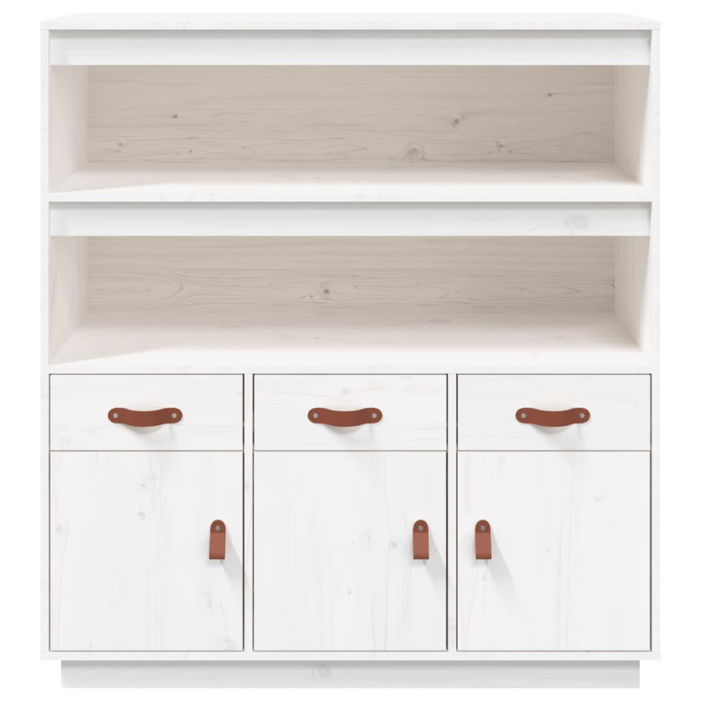 Skap hvit 100x40x108,5 cm heltre furu