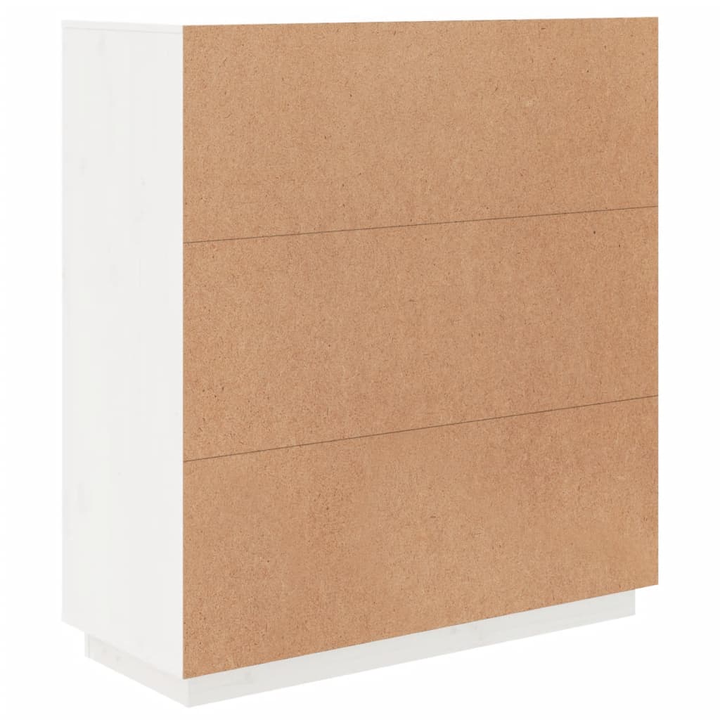 Skap hvit 100x40x108,5 cm heltre furu