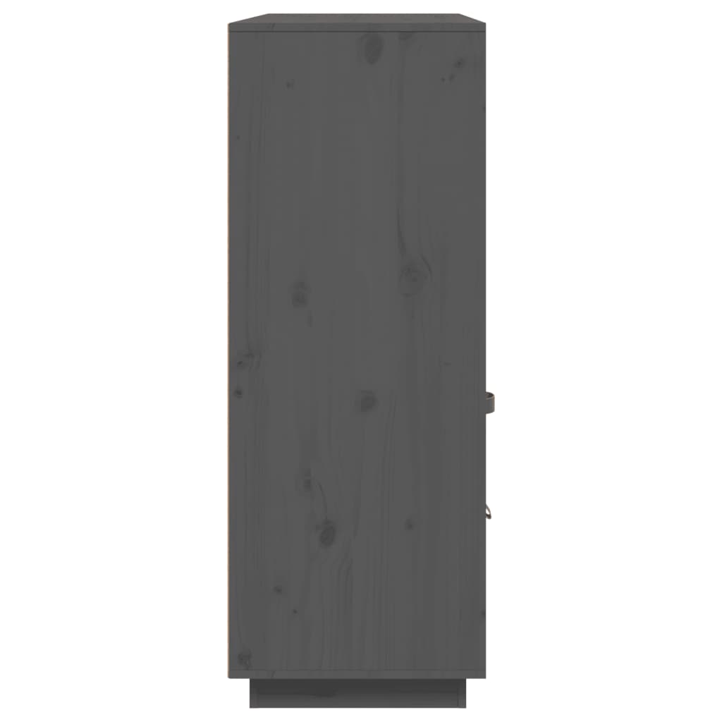 Skap Grå 100x40x108,5 cm heltre furu