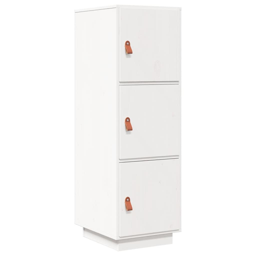 Skap hvit 34x40x108,5 cm heltre furu