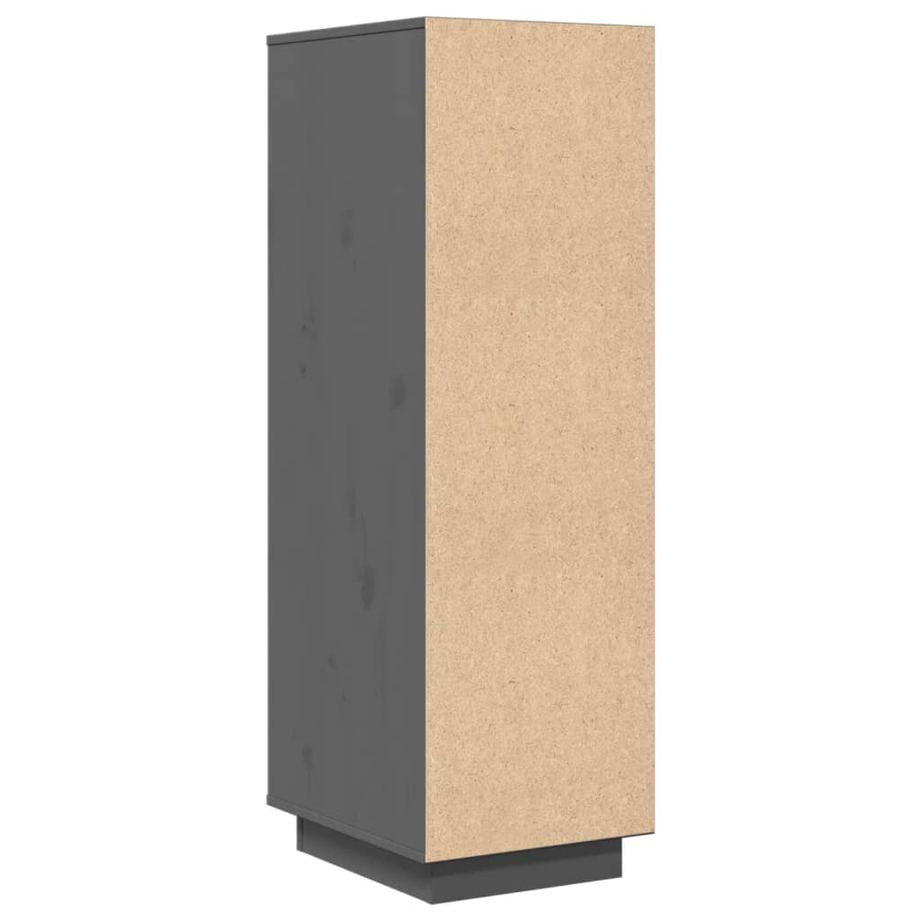 Skap grå 34x40x108,5 cm heltre furu