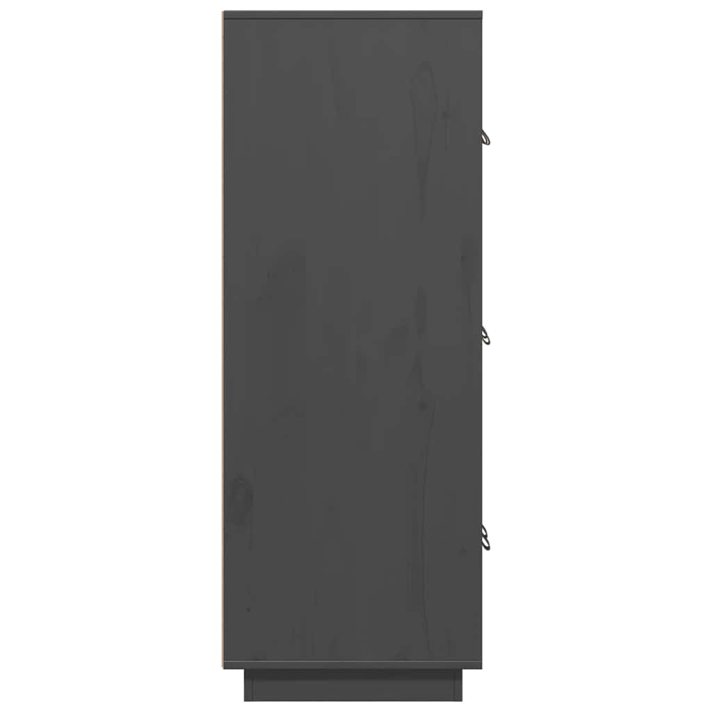 Skap Grå 67x40x108,5 cm heltre furu