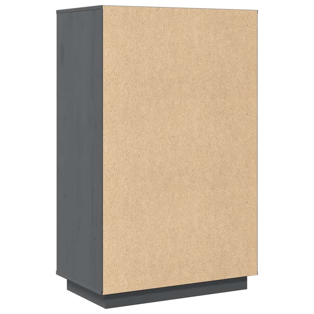 Skap grå 67x40x108,5 cm heltre furu