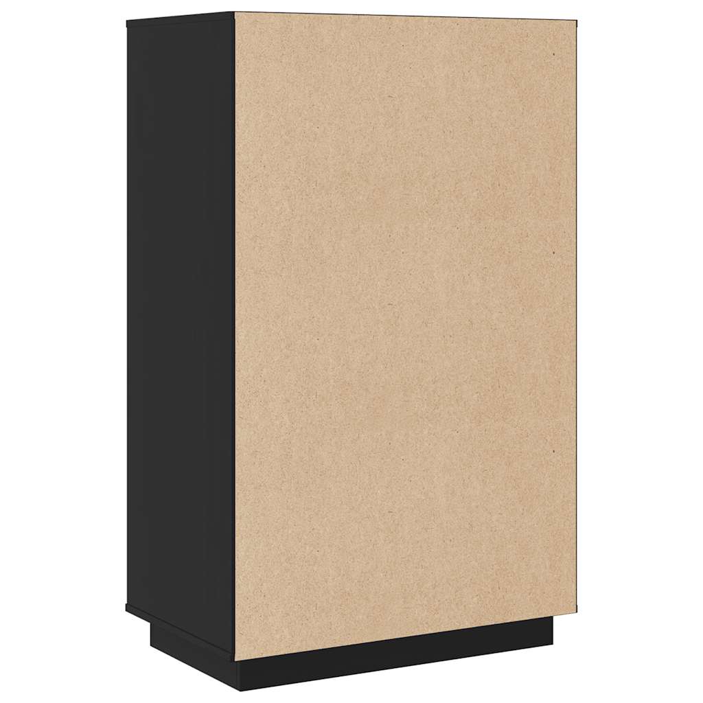 Skap svart 67x40x108,5 cm heltre furu