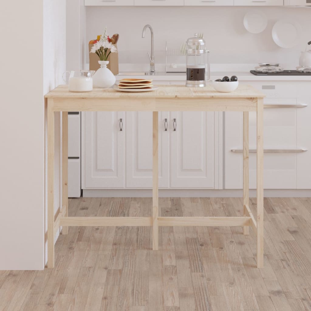 Barbord 140x80x110 cm heltre furu