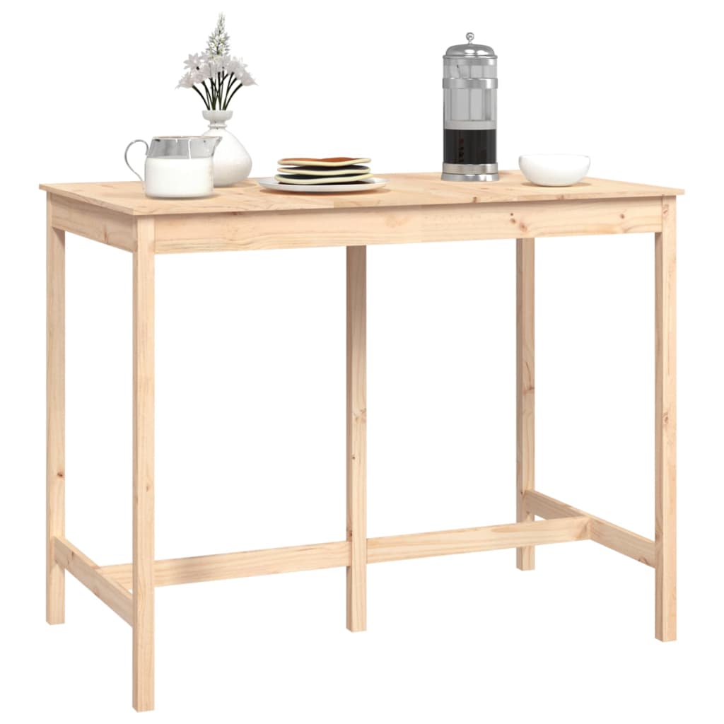 Barbord 140x80x110 cm heltre furu