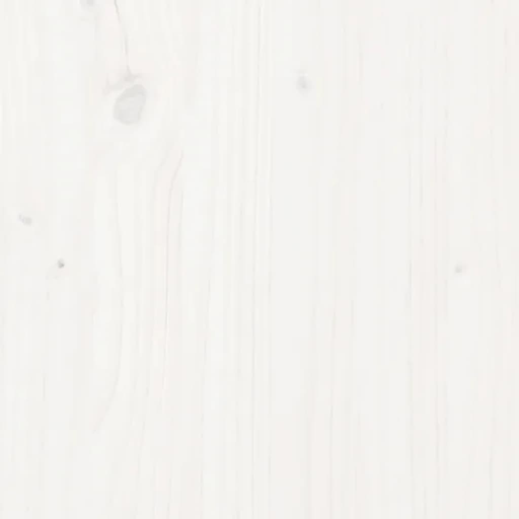 Barbord hvit 140x80x110 cm heltre furu