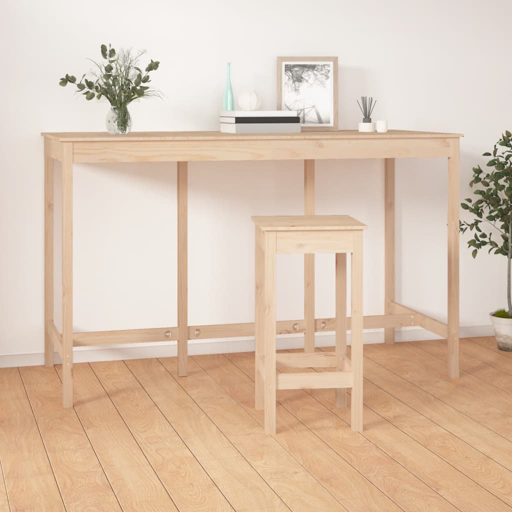 Barbord 180x80x110 cm heltre furu