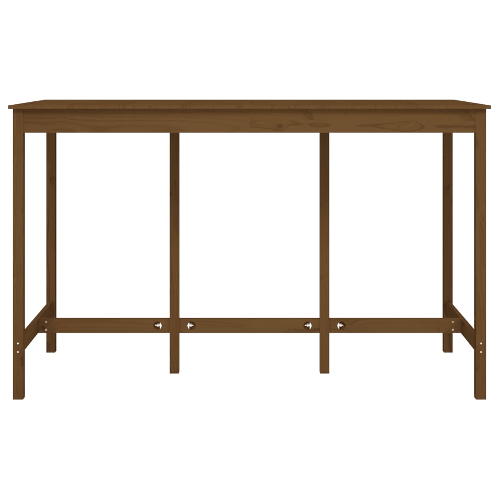 Barbord honningbrun 180x80x110 cm heltre furu