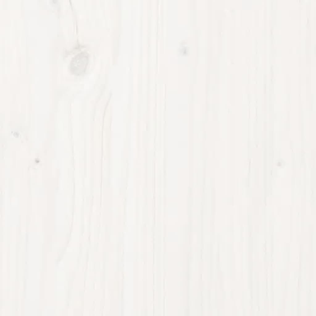 Barbord hvit 60x60x110 cm heltre furu