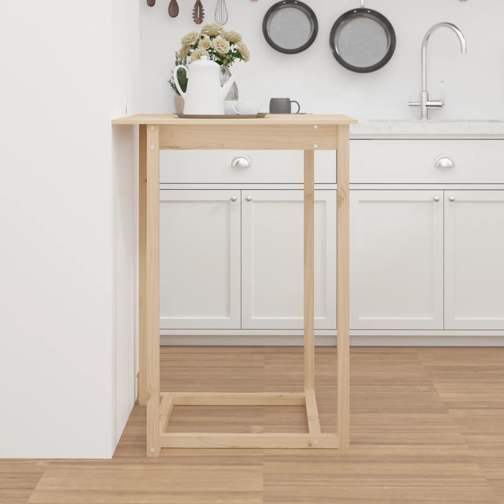 Barbord 80x80x110 cm heltre furu