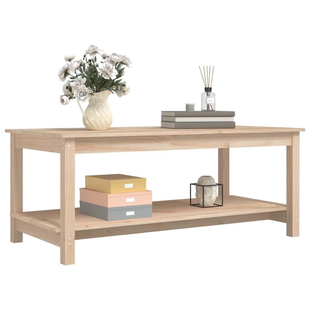 Salongbord Sofabord Tre heltre furu 110x55x45 cm