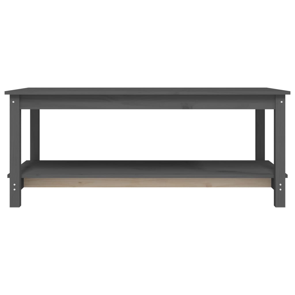 Salongbord Sofabord Grå 110x55x45 cm heltre furu