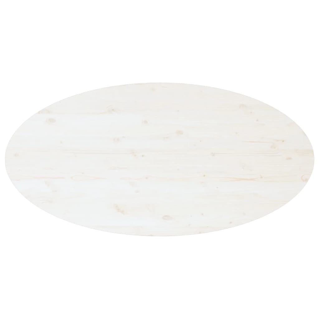 Salongbord Sofabord Hvit 110x55x45 cm heltre furu