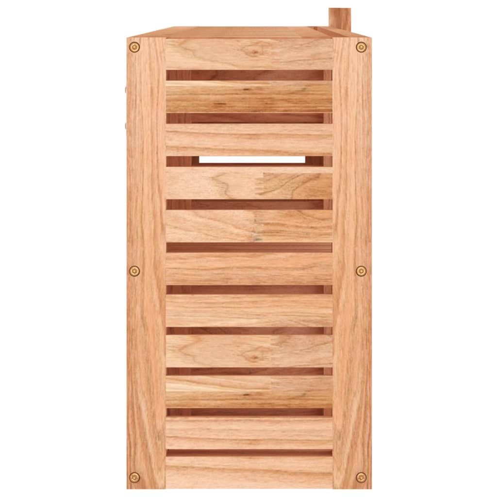 Baderomsspeil Skap 80x17x34 cm heltre valnøtt