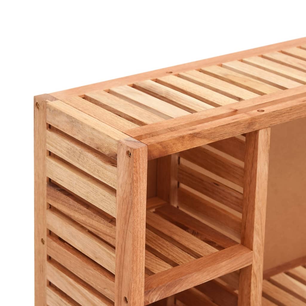 Baderomsspeil Skap 80x17x34 cm heltre valnøtt