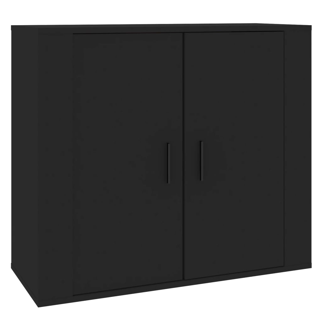Skjenk Svart 80x33x70 cm