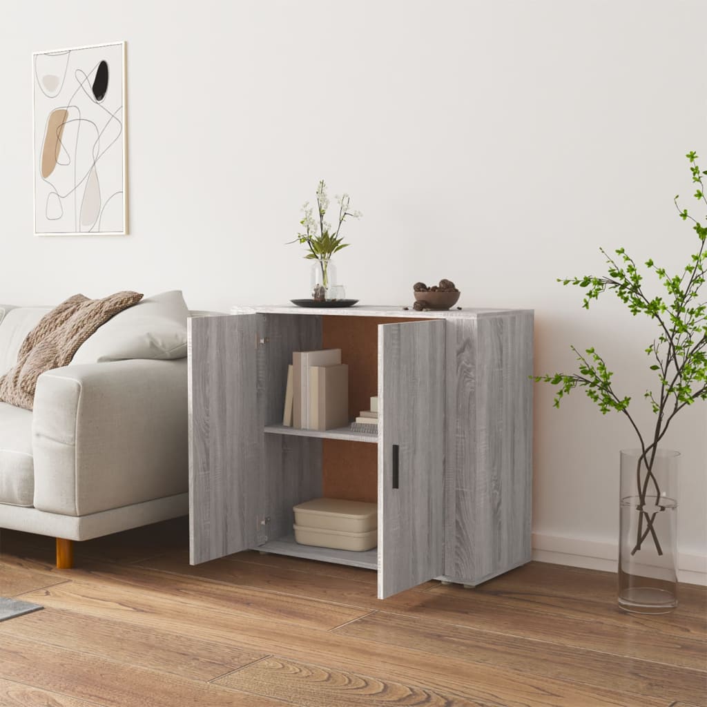 Skap Sonoma Grå 80x33x70 cm