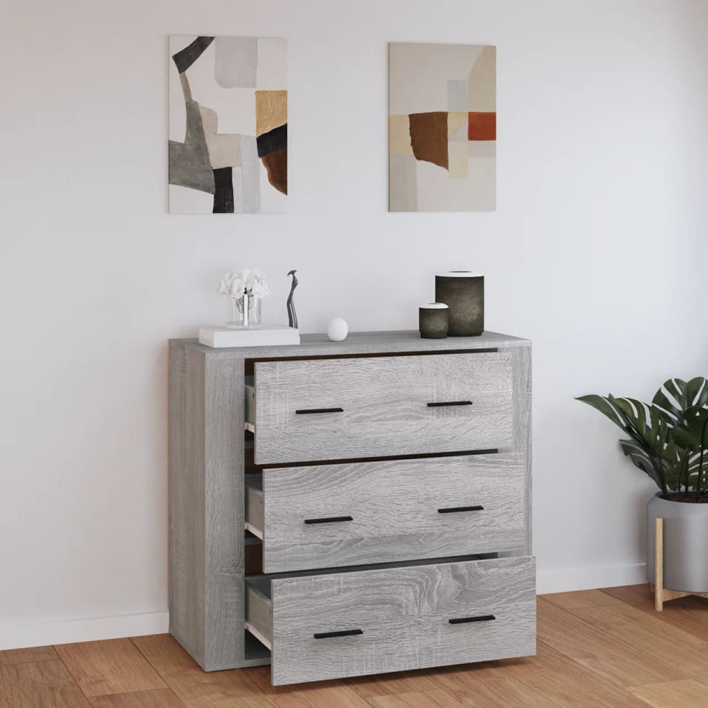 Skap Sonoma Grå 80x33x70 cm
