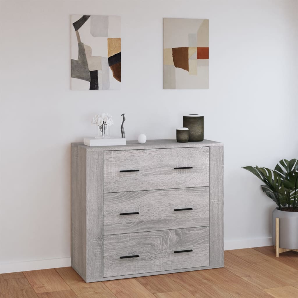 Skap Sonoma Grå 80x33x70 cm