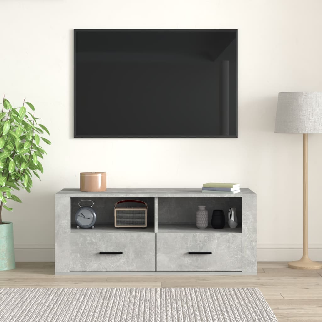 TV-Møbel Betonggrå TV-benk 100x35x40 cm