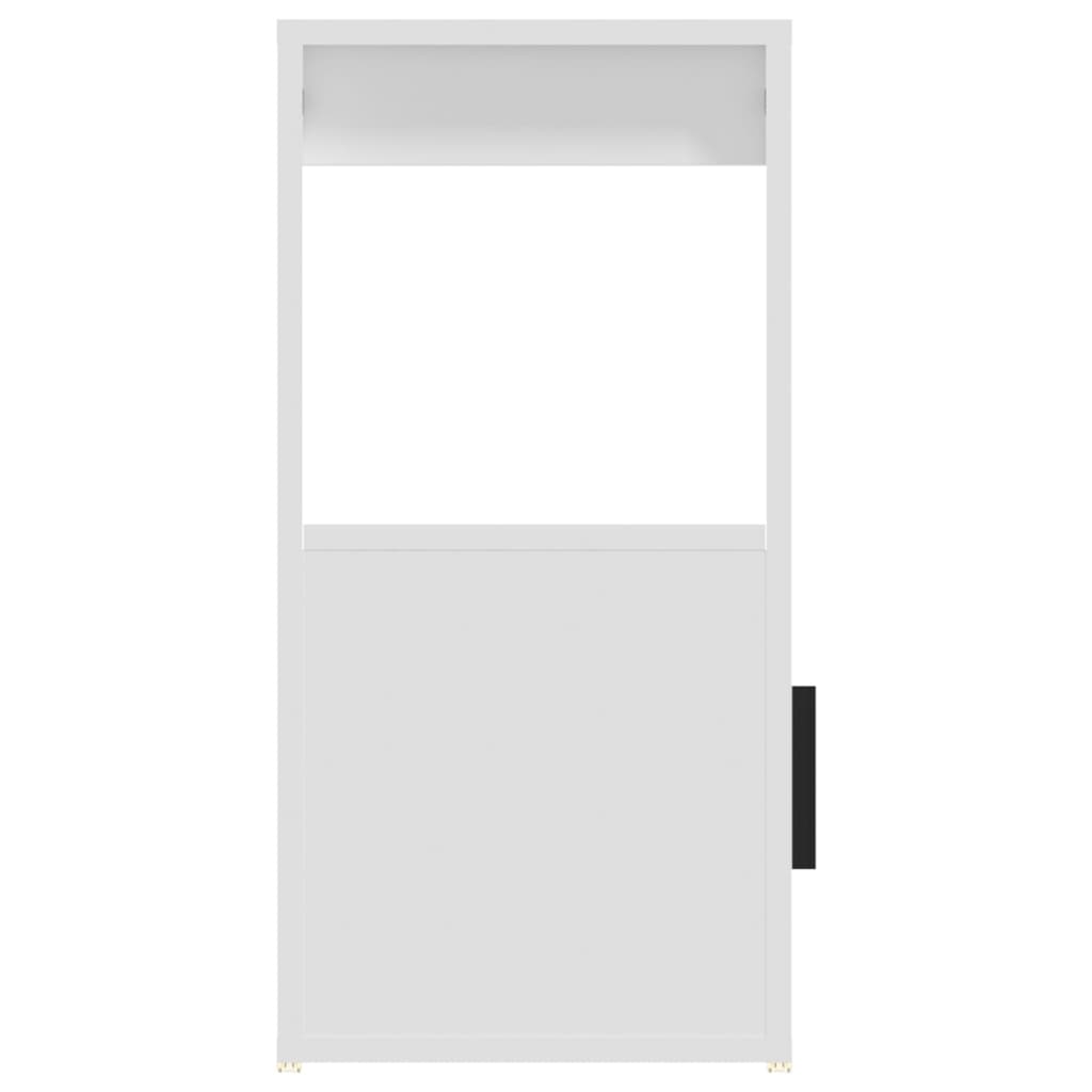 Skjenk hvit 80x30x60 cm konstruert tre