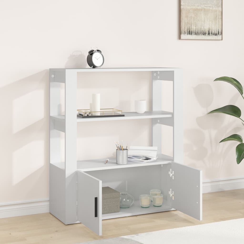 Skjenk Hvit 80x30x90 cm