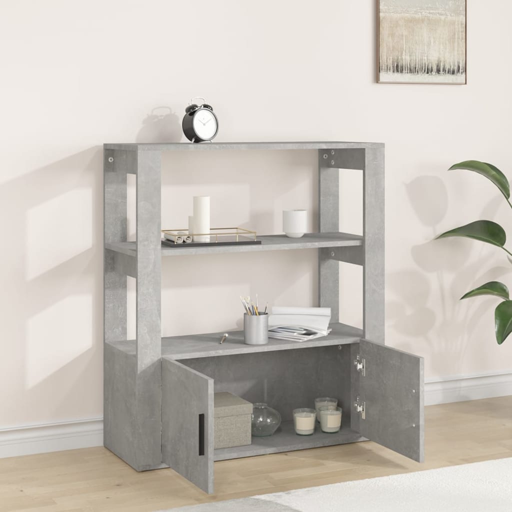 Skap Betonggrå 80x30x90 cm