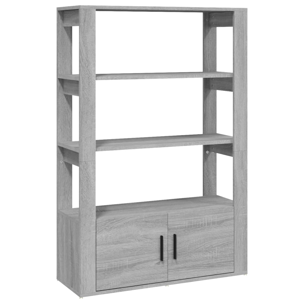 Bokhylle Sonoma Grå 80x30x119,5 cm