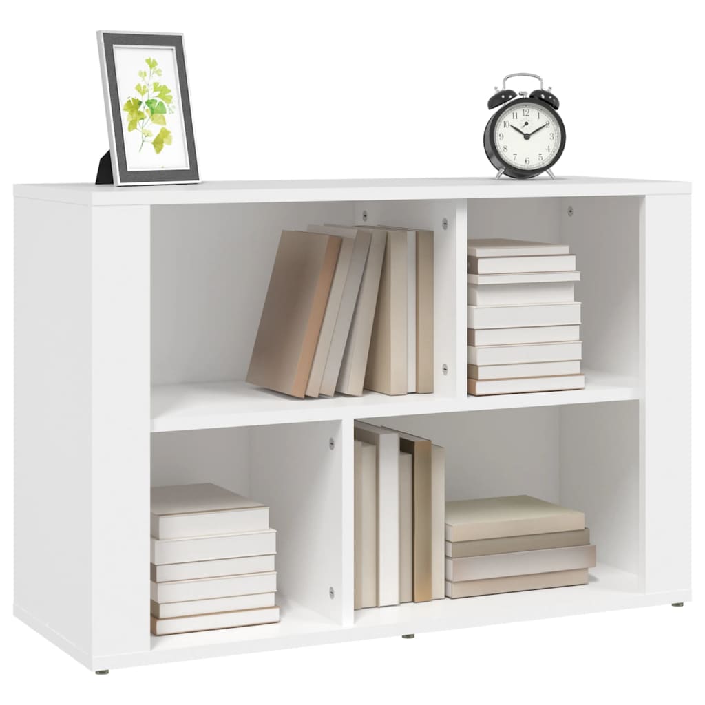 Skjenk hvit 80x30x54 cm konstruert tre