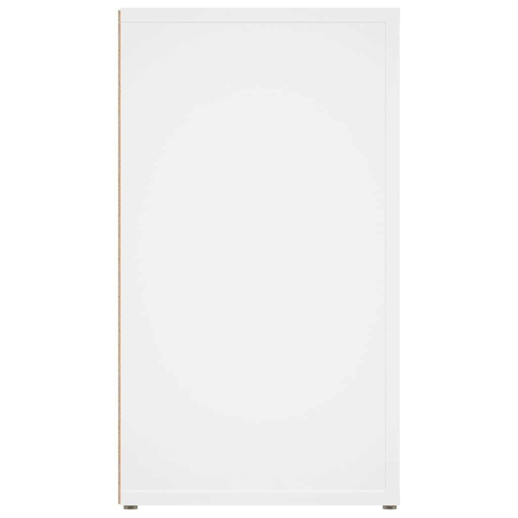 Skjenk hvit 80x30x54 cm konstruert tre