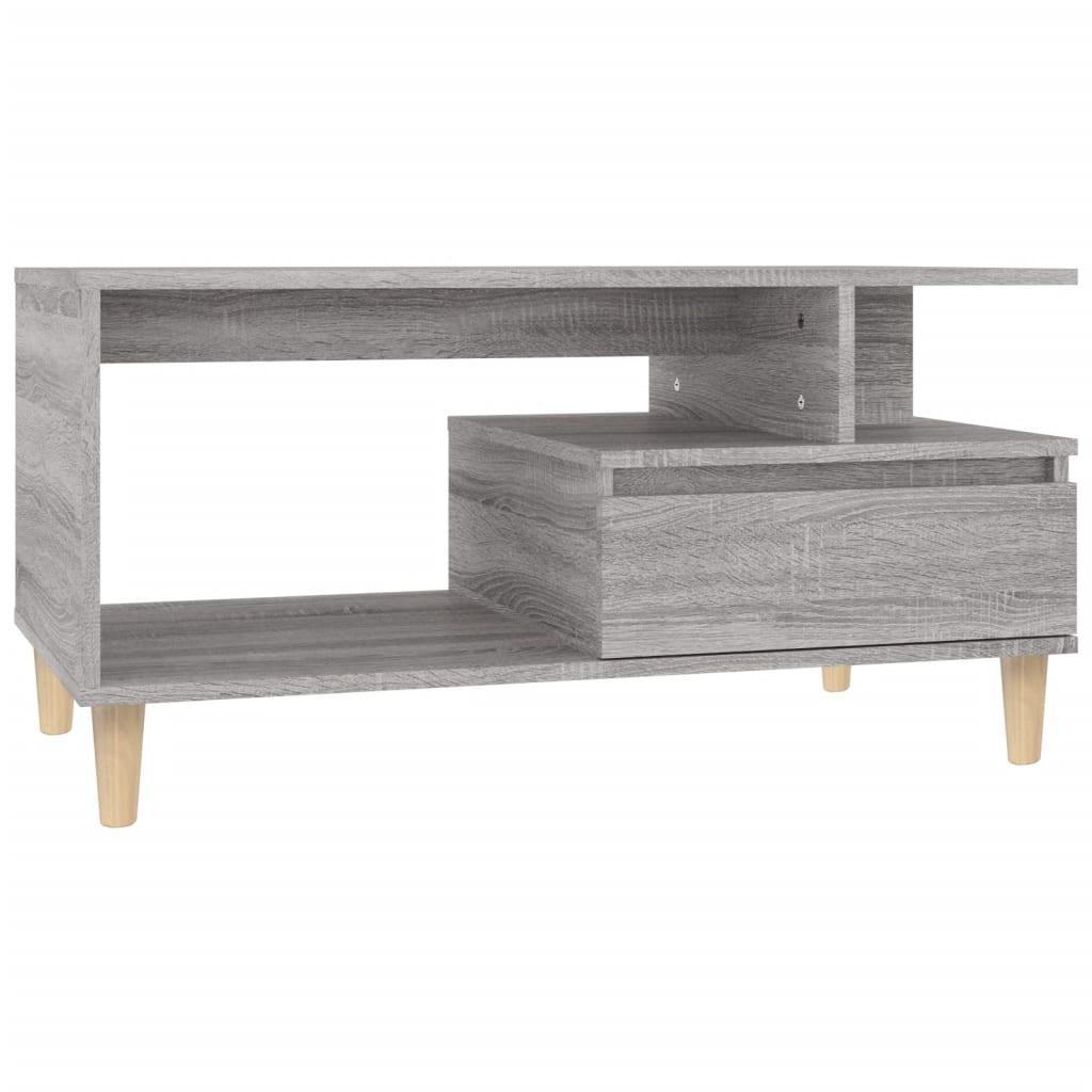 Salongbord Sofabord Sonoma Grå 90x49x45 cm
