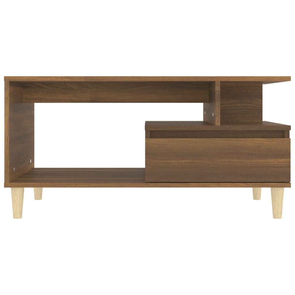 Salongbord Sofabord Brun Eik 90x49x45 cm