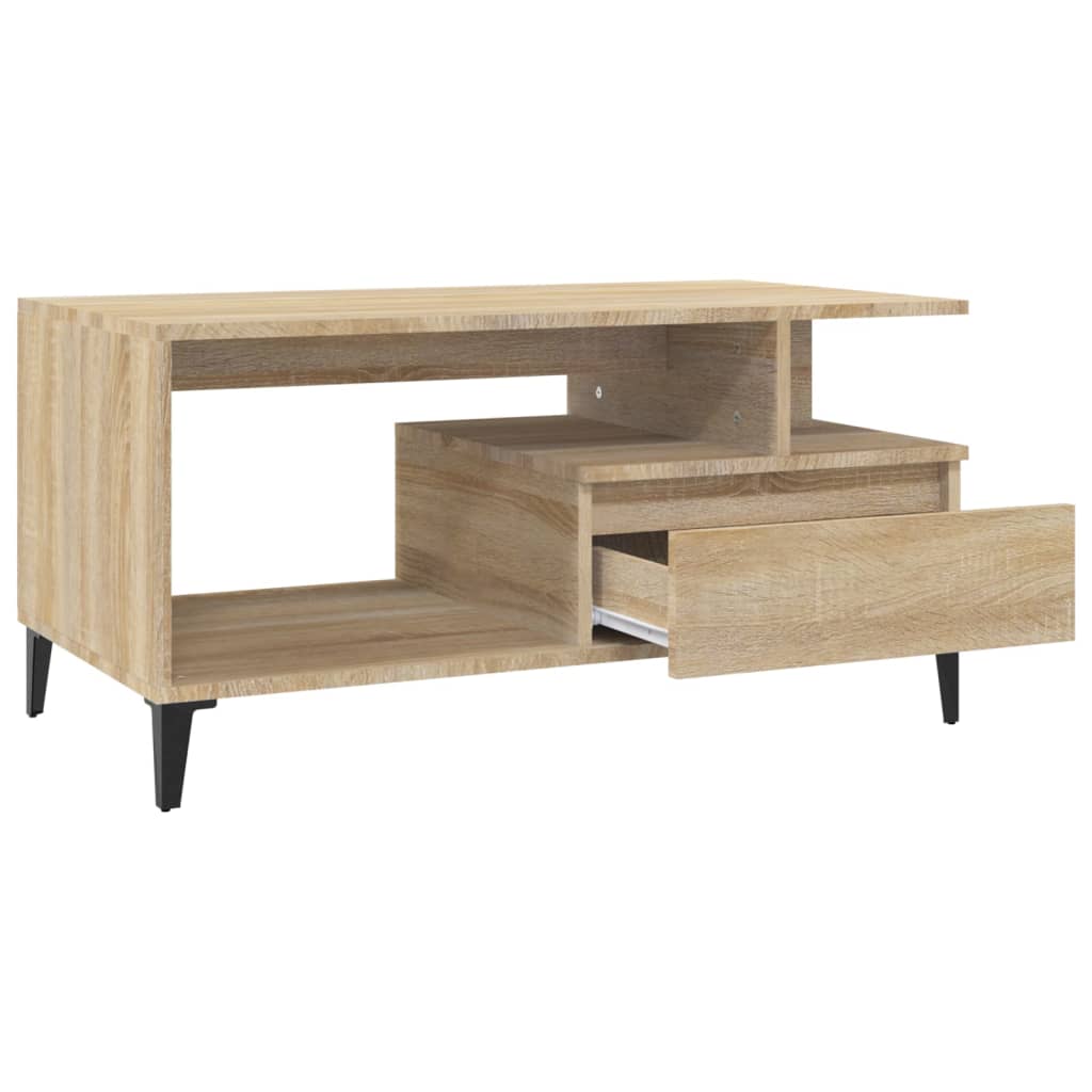 Salongbord Sofabord Sonoma Eik 90x49x45 cm