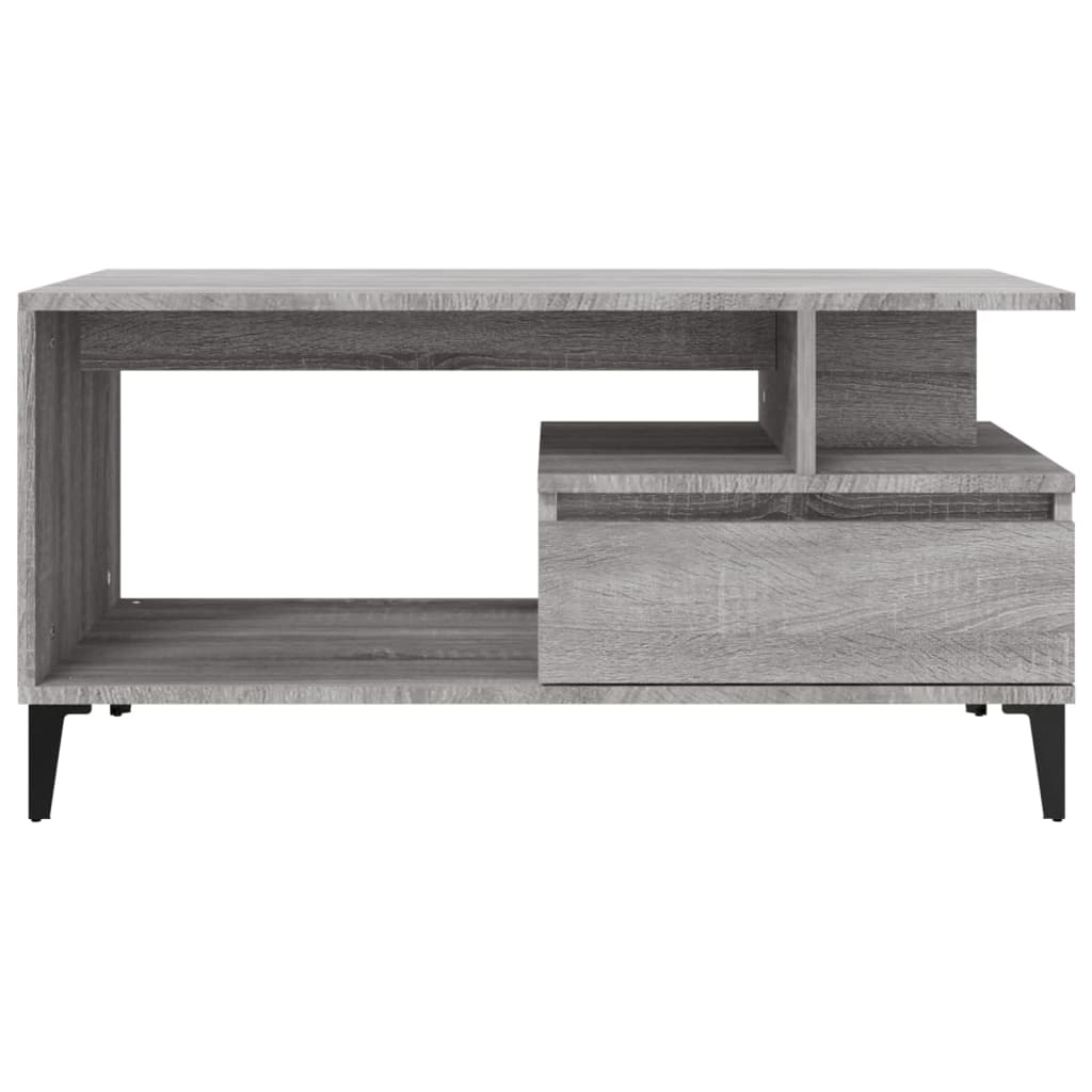 Salongbord Sofabord Sonoma Grå 90x49x45 cm