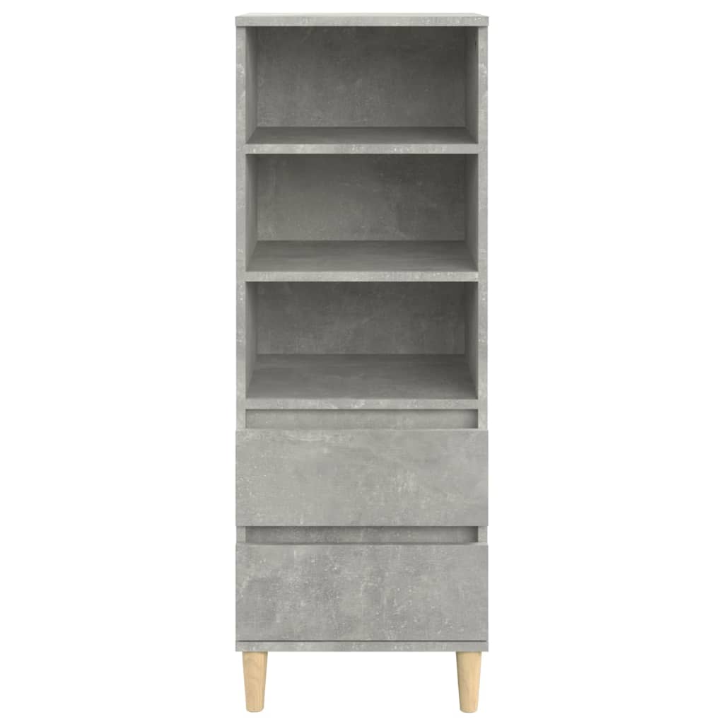Skap Betonggrå 40x36x110 cm