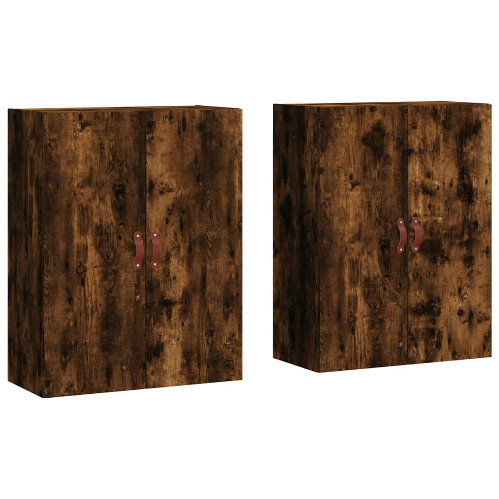 Veggskap Røkt Eik stk 69,5x34x90 cm