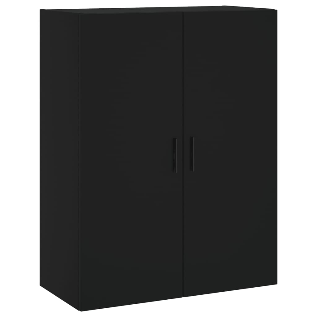 Veggskap Svart 2 stk 69,5x34x90 cm