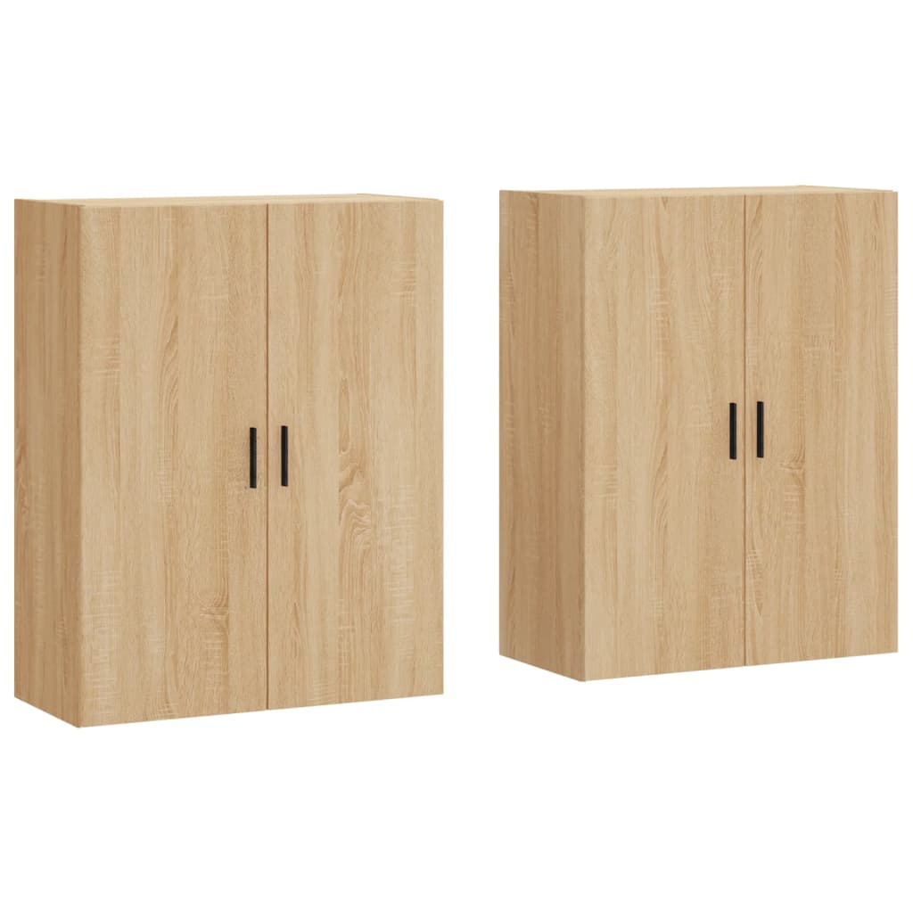 Veggskap Sonoma Eik 2 stk 69,5x34x90 cm