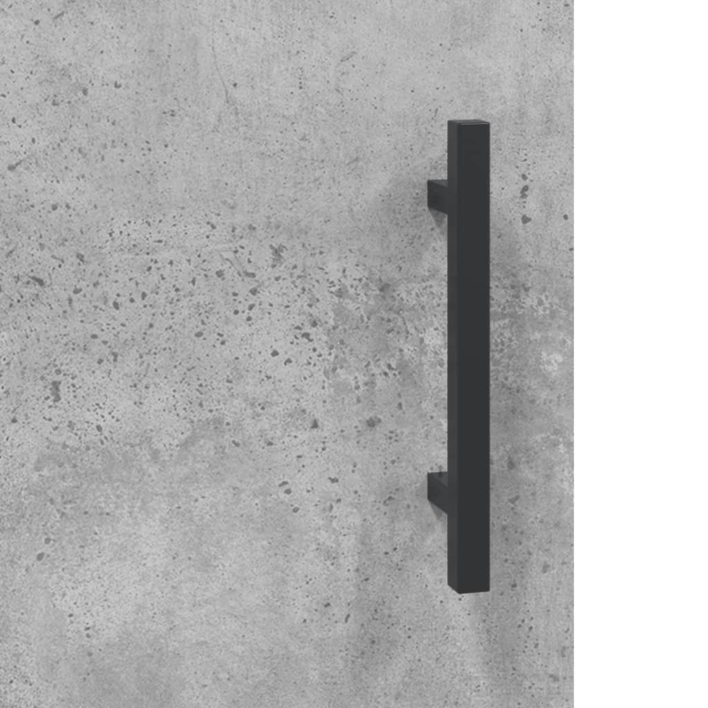 Veggskap Betonggrå 2 stk 69,5x34x90 cm