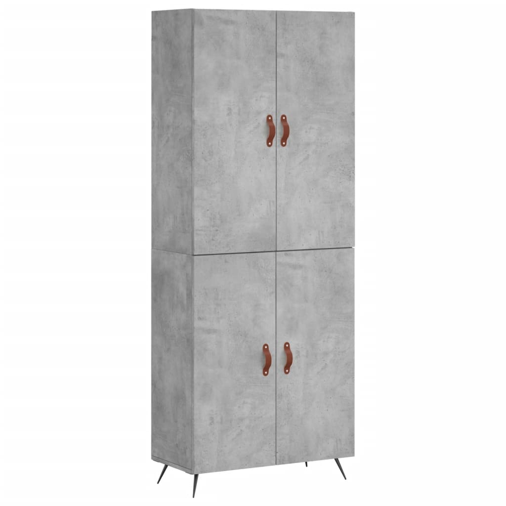 Skap Betonggrå 69,5x34x180 cm