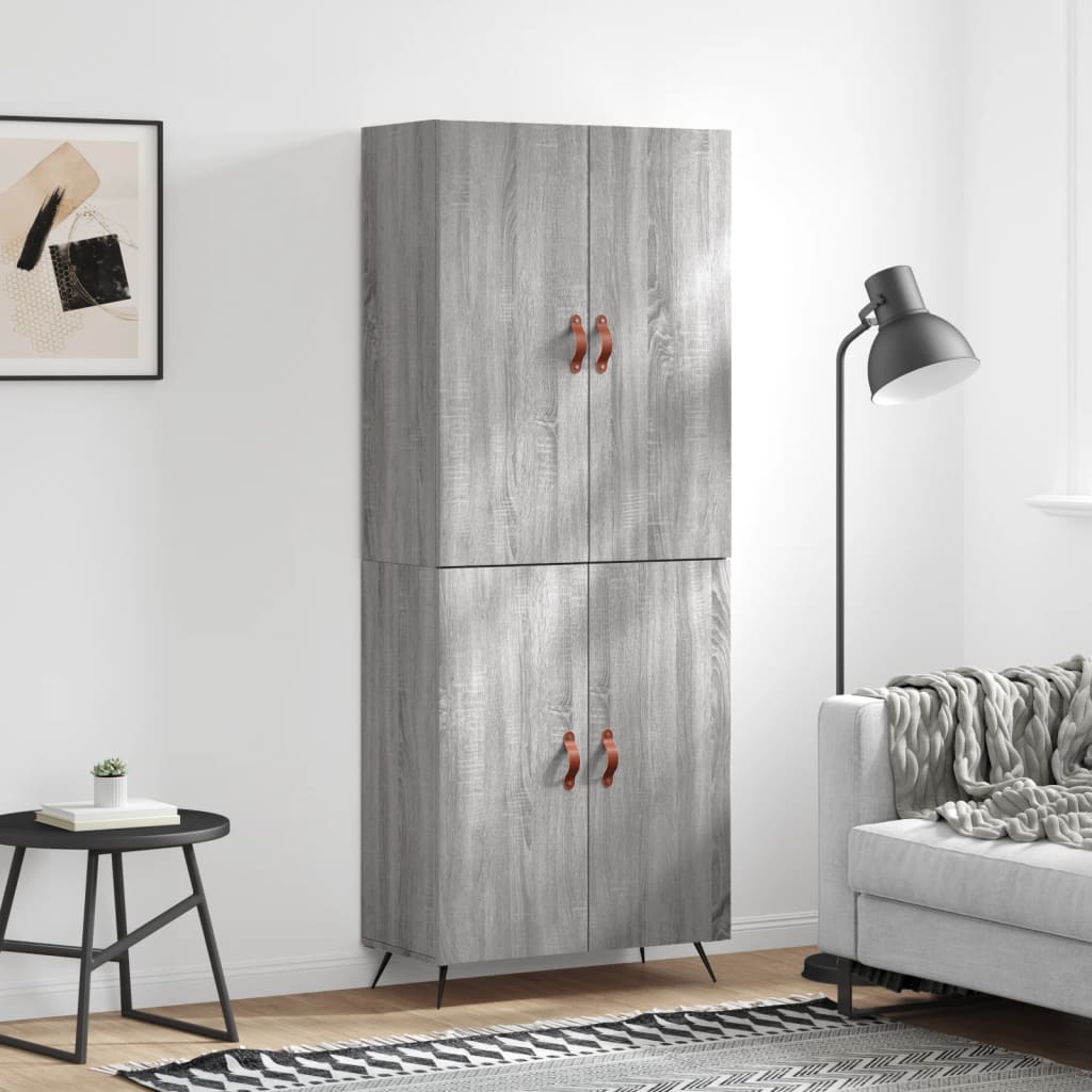 Skap Sonoma Grå 69,5x34x180 cm