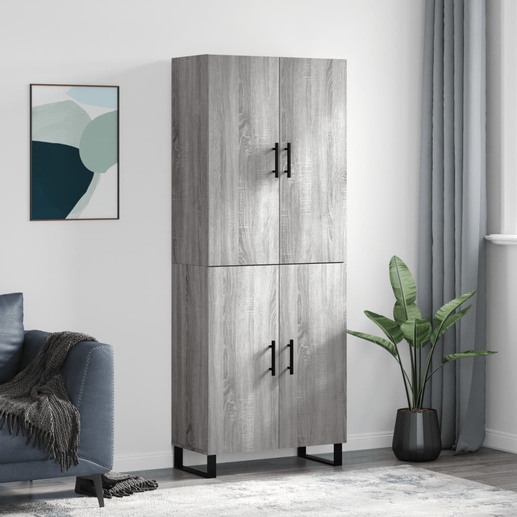 Skap Sonoma Grå 69,5x34x180 cm