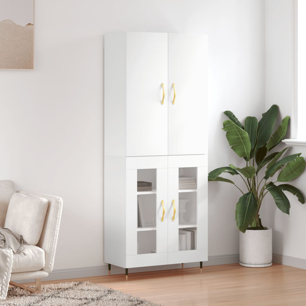 Skap Hvit 69,5x34x180 cm
