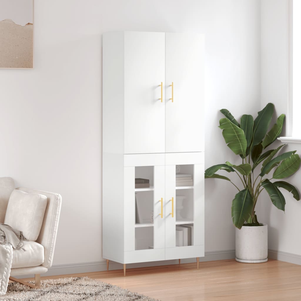 Skap Hvit 69,5x34x180 cm