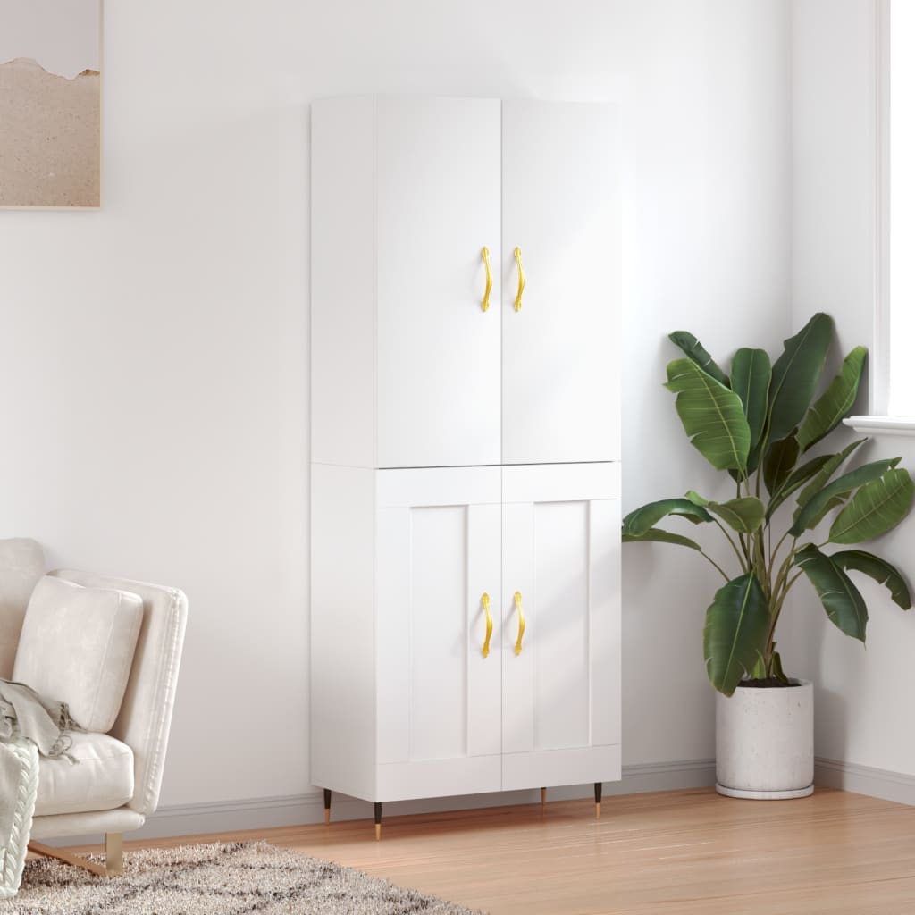 Skap Hvit 69,5x34x180 cm