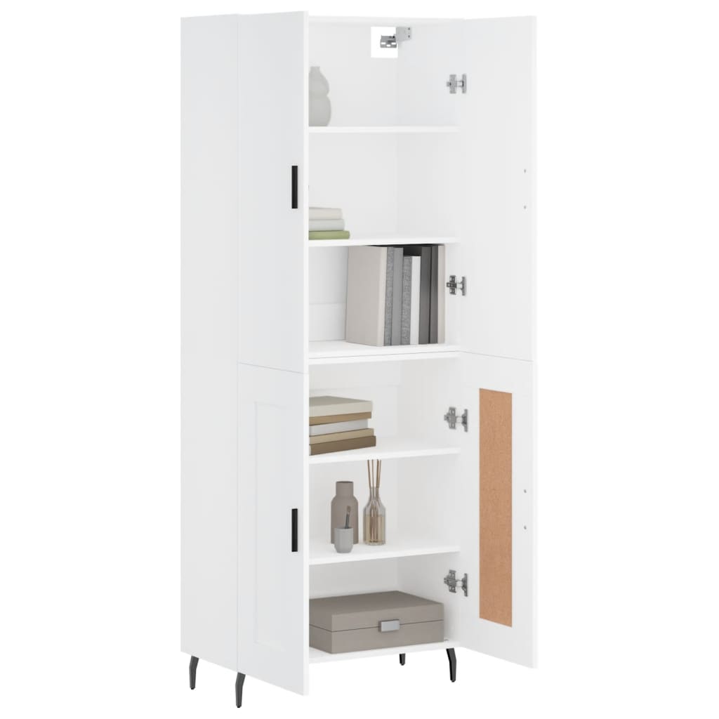 Skap Hvit 69,5x34x180 cm