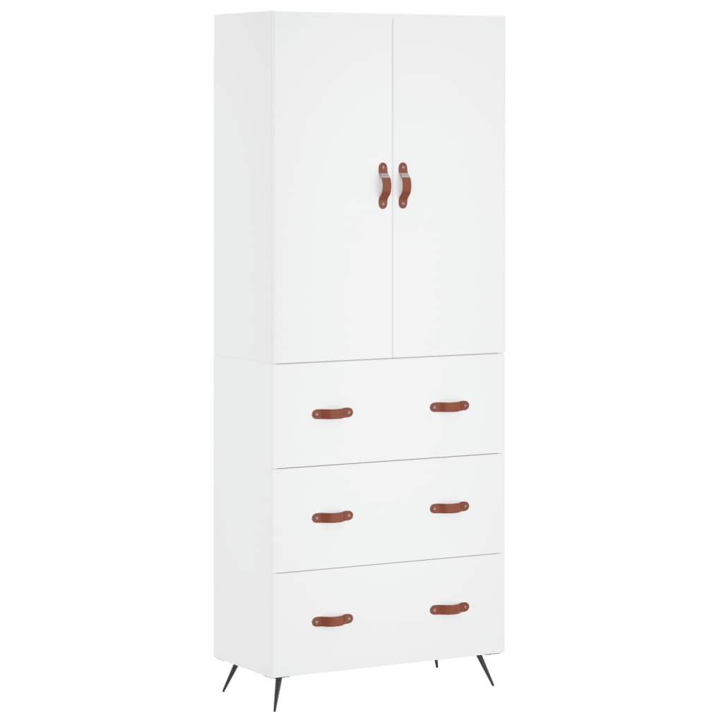 Skap Hvit 69,5x34x180 cm
