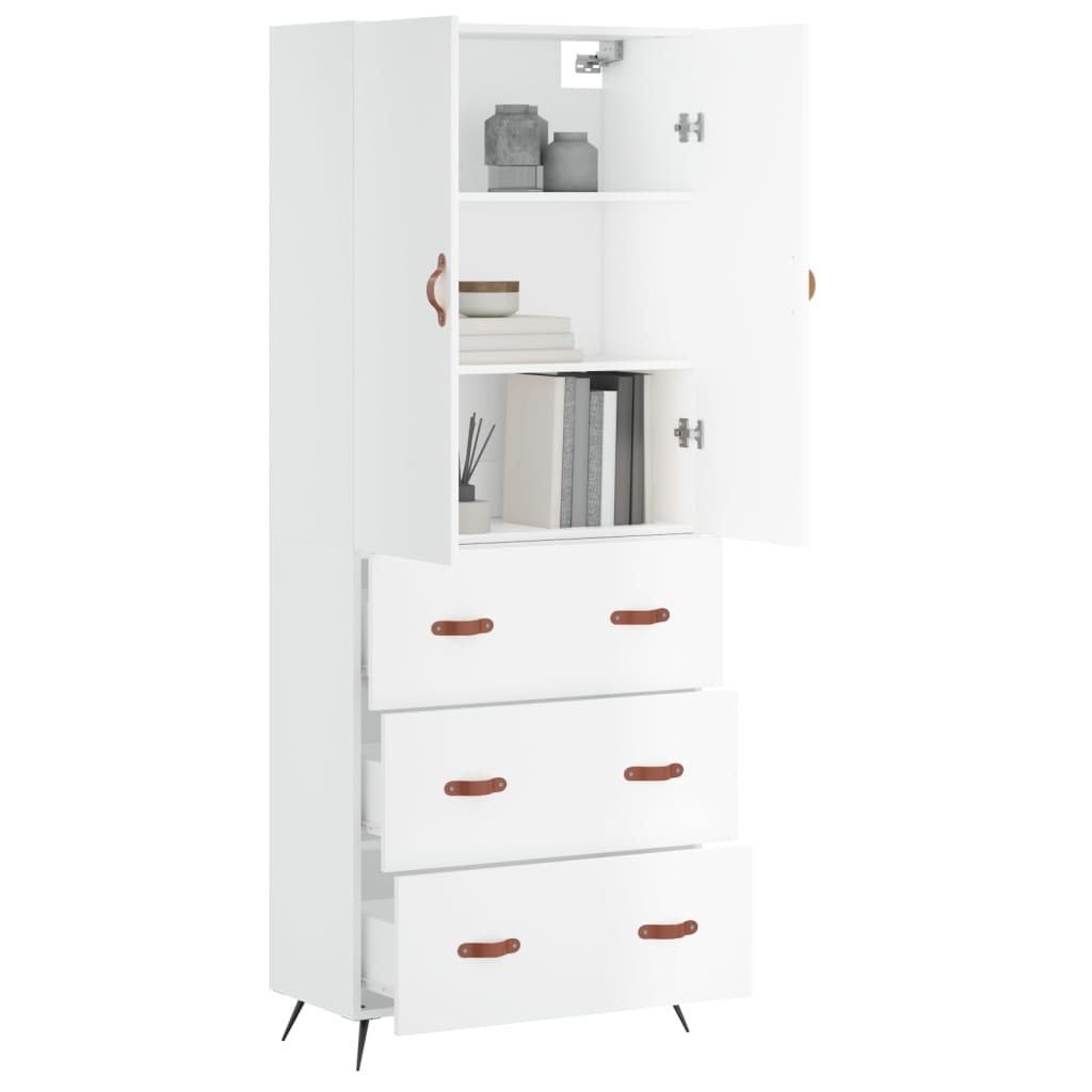 Skap Hvit 69,5x34x180 cm