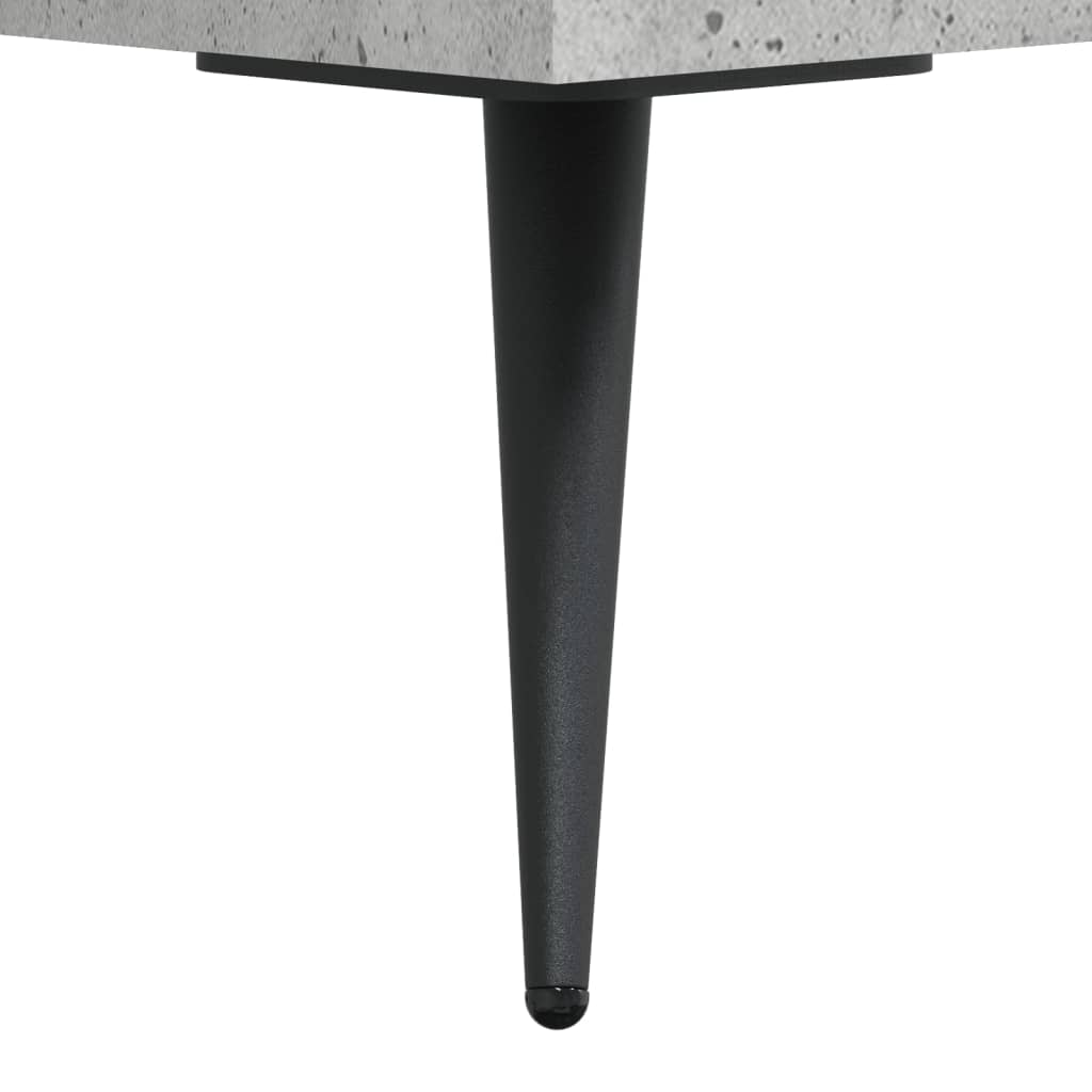 Highboard betonggrå 69,5x34x180 cm konstruert tre